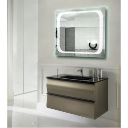 Зеркало в ванную комнату с подсветкой Атлантик 70х70 см