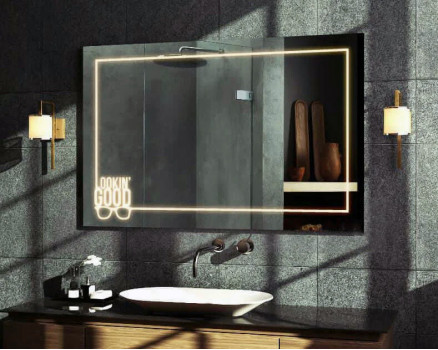 Зеркало для ванной комнаты с подсветкой Полярис
