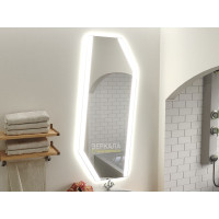 Зеркало с подсветкой для ванной комнаты Спейс Лонг 75х100 см