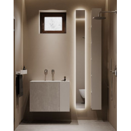 Зеркало в ванную комнату с подсветкой Стелла 20х200 см